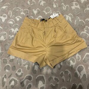 Zara Tan High Waist Shorts